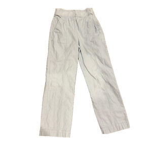 REBECCA TAYLOR LIGHT BLUE SLUB PANTS